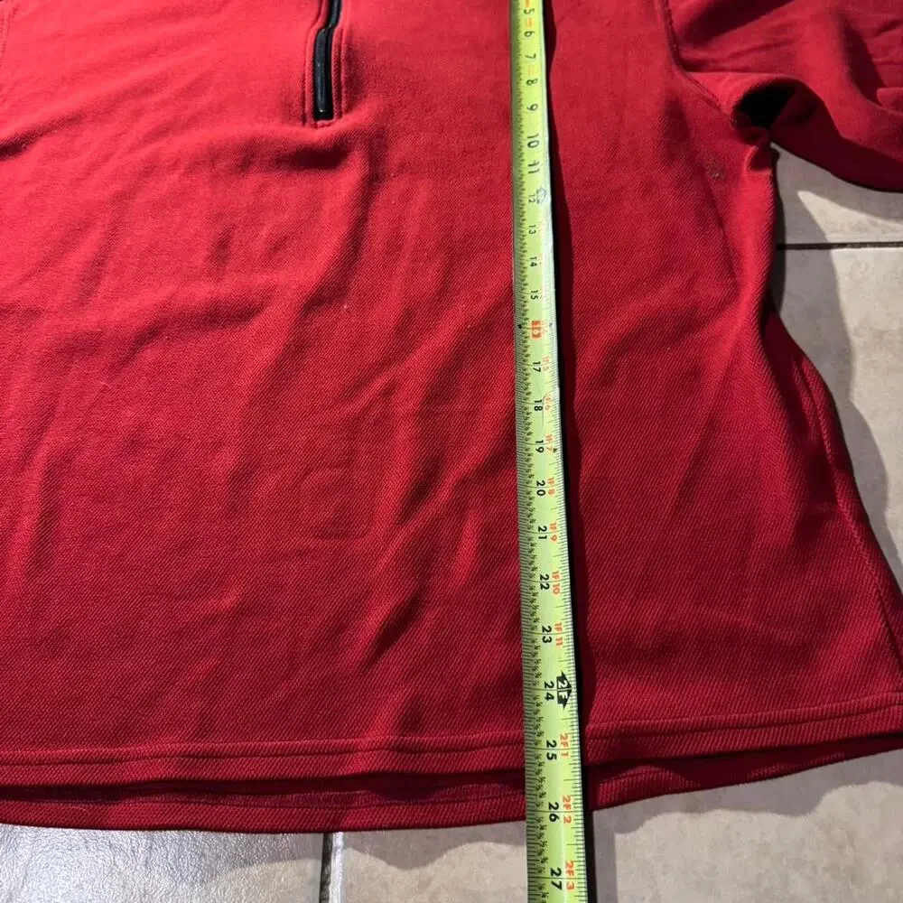 Vintage 90s Made In USA TNF Red Quarter Zip Size L in mens